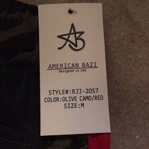 Olive camo cargo joggers